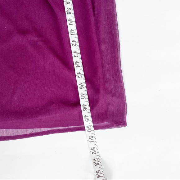 Jewel Tone Purple Chiffon Beaded Maxi Dress - Picture 5 of 11